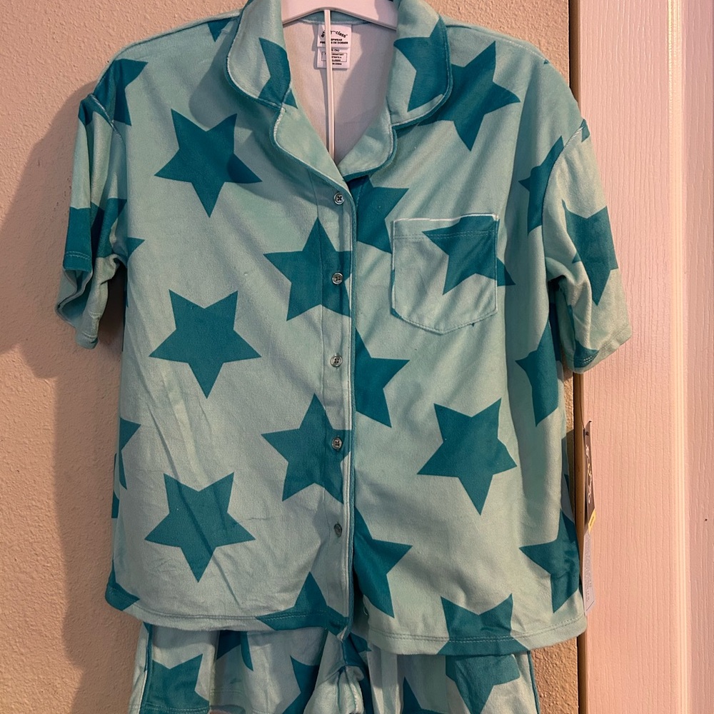 Kids Starry green Pajama Set